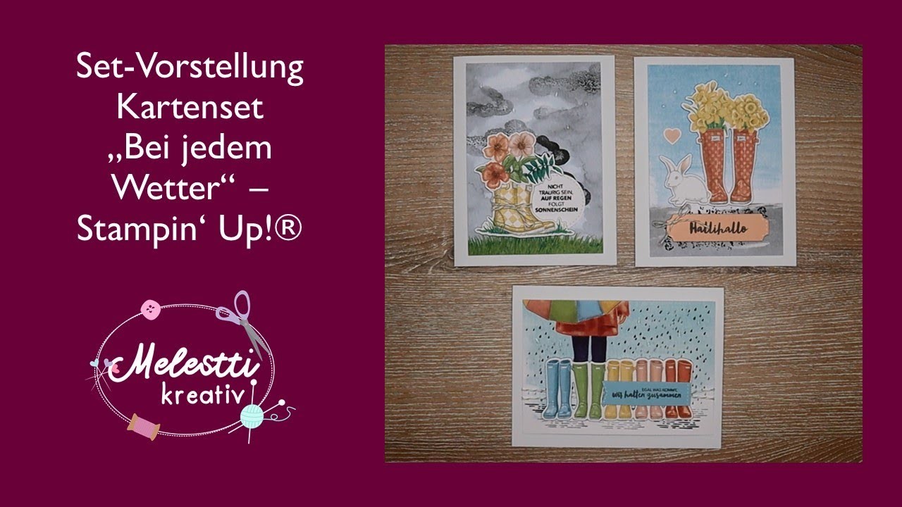 Set Vorstellung Kartenset Bei Jedem Wetter Stampin Up