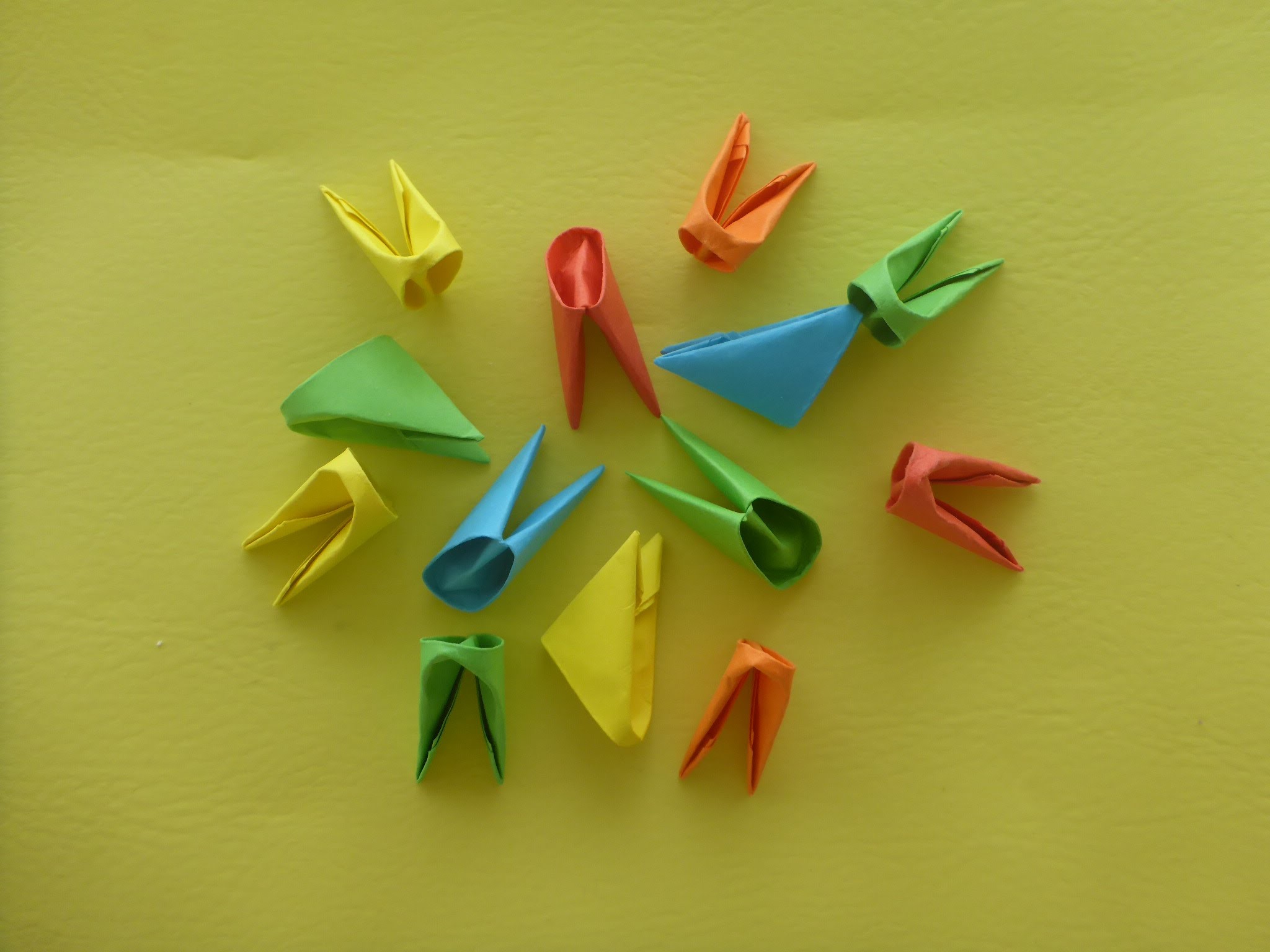 DIY Origami Module deutsche Anleitung, Tutorial
