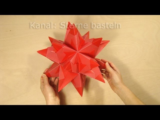 Sterne falten: Bascetta Stern basteln - Origami