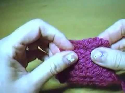 Tunesisch Häkeln_vernähte Fäden lösen * Tunisian Crochet_open woven-in tails