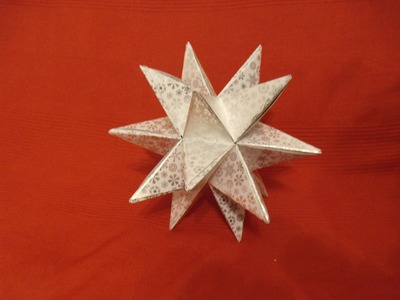 Aureliostern 3D Stern DIY (oder Tutorial) Origami