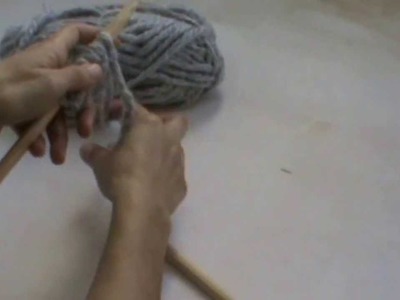 Crealoo Big Knit Video tutorial Sujetar las agujas - Nadeln und Faden halten