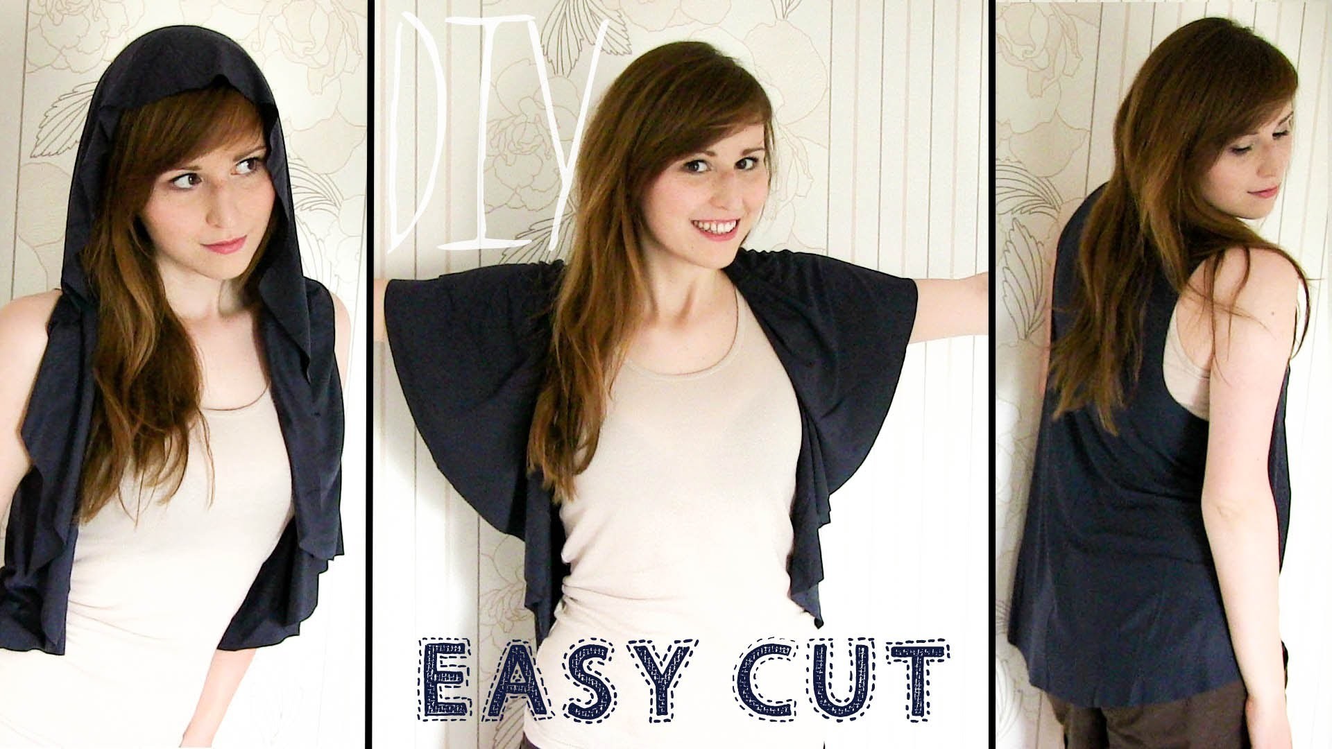 DIY ✂ Easy Cut - Circle Vest  (No Sew)