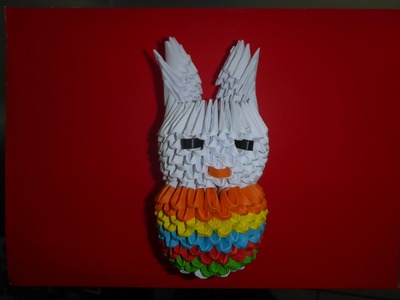 DIY Origami Osterhase Geschenk zu Ostern Tutorial Anleitung