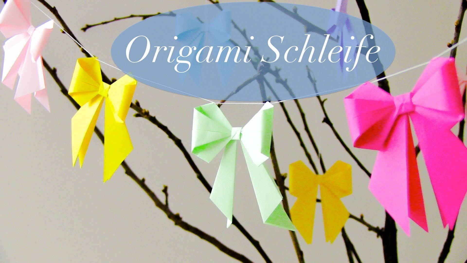 DIY Origami Schleife