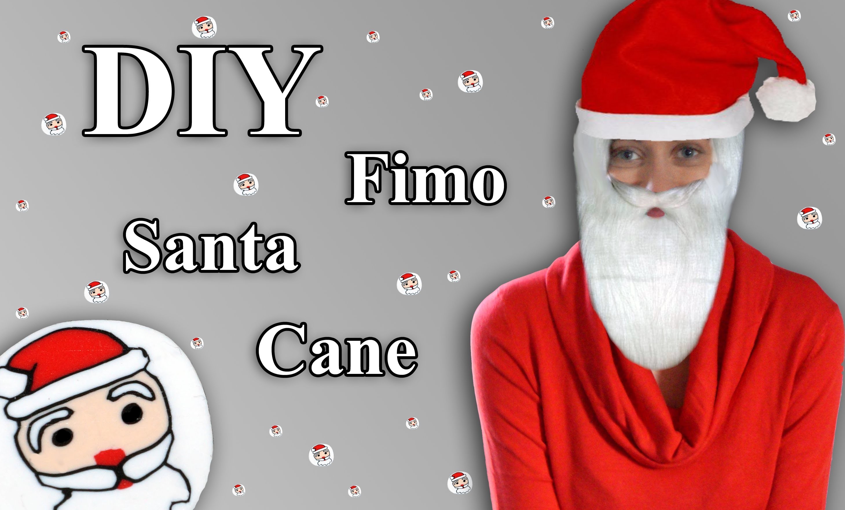 FIMO Nikolaus (Cane): Polymer Clay Santa - Tutorial [HD.DE] (EN-Sub)