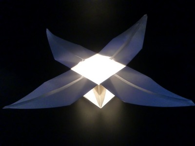 Origami Blumenschalen-Teelicht: Teacandle Flower - Tutorial [HD.deutsch]
