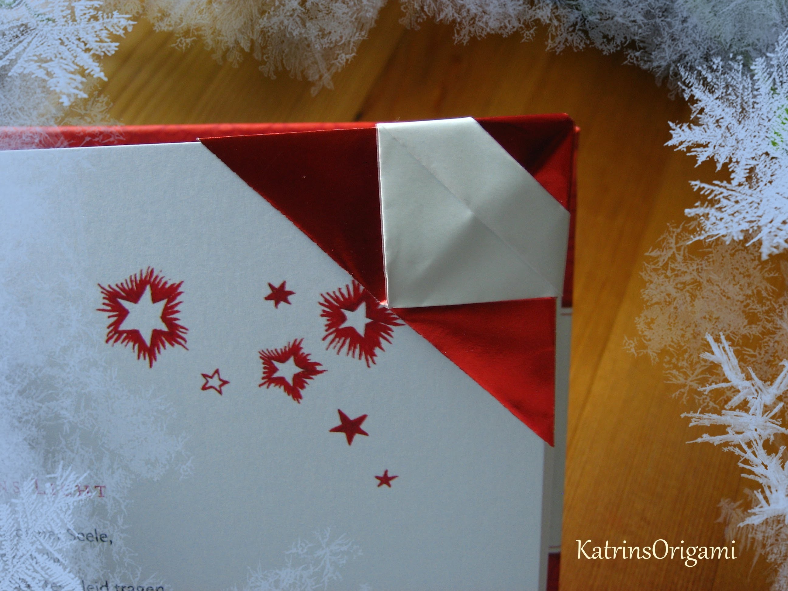 Origami ❊  Santa Bookmark ❊