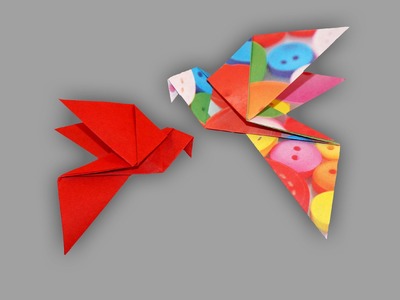 Origami Taube (Dove): Faltanleitung (Live erklärt)