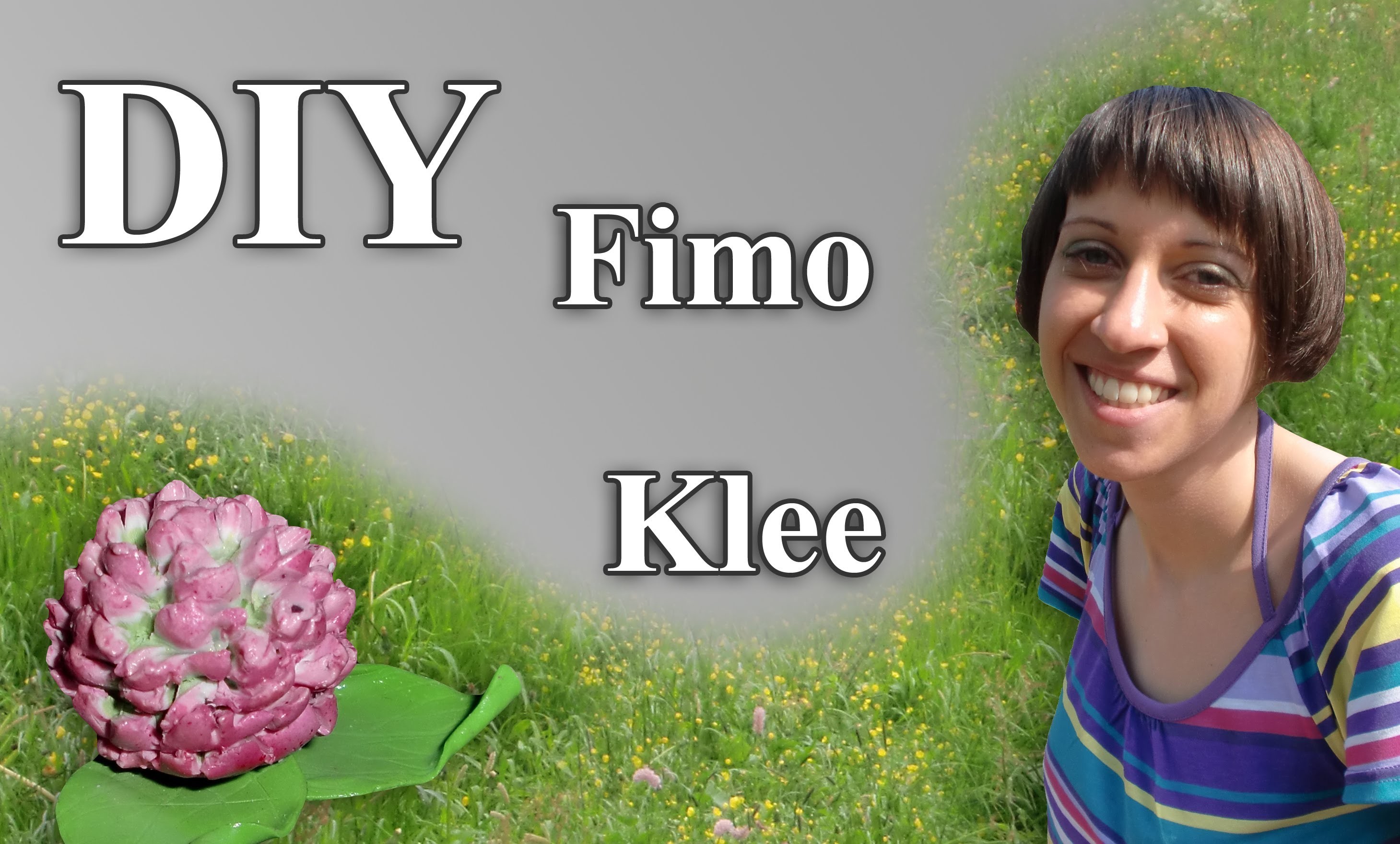 Polymer Clover-Blossom (FIMO Klee) Flower-Technqiue - Tutorial [HD.DE] (EN-Sub)