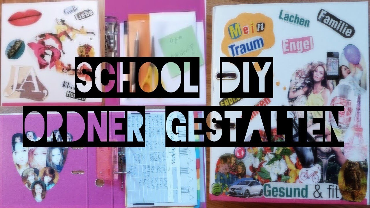 SCHOOL DIY - ORDNER GESTALTEN, ORGANISATION & MEHR