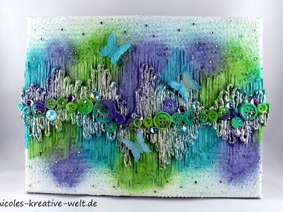 [Watch me Craft #3] Mixed Media Canvas "up & down" |HD|