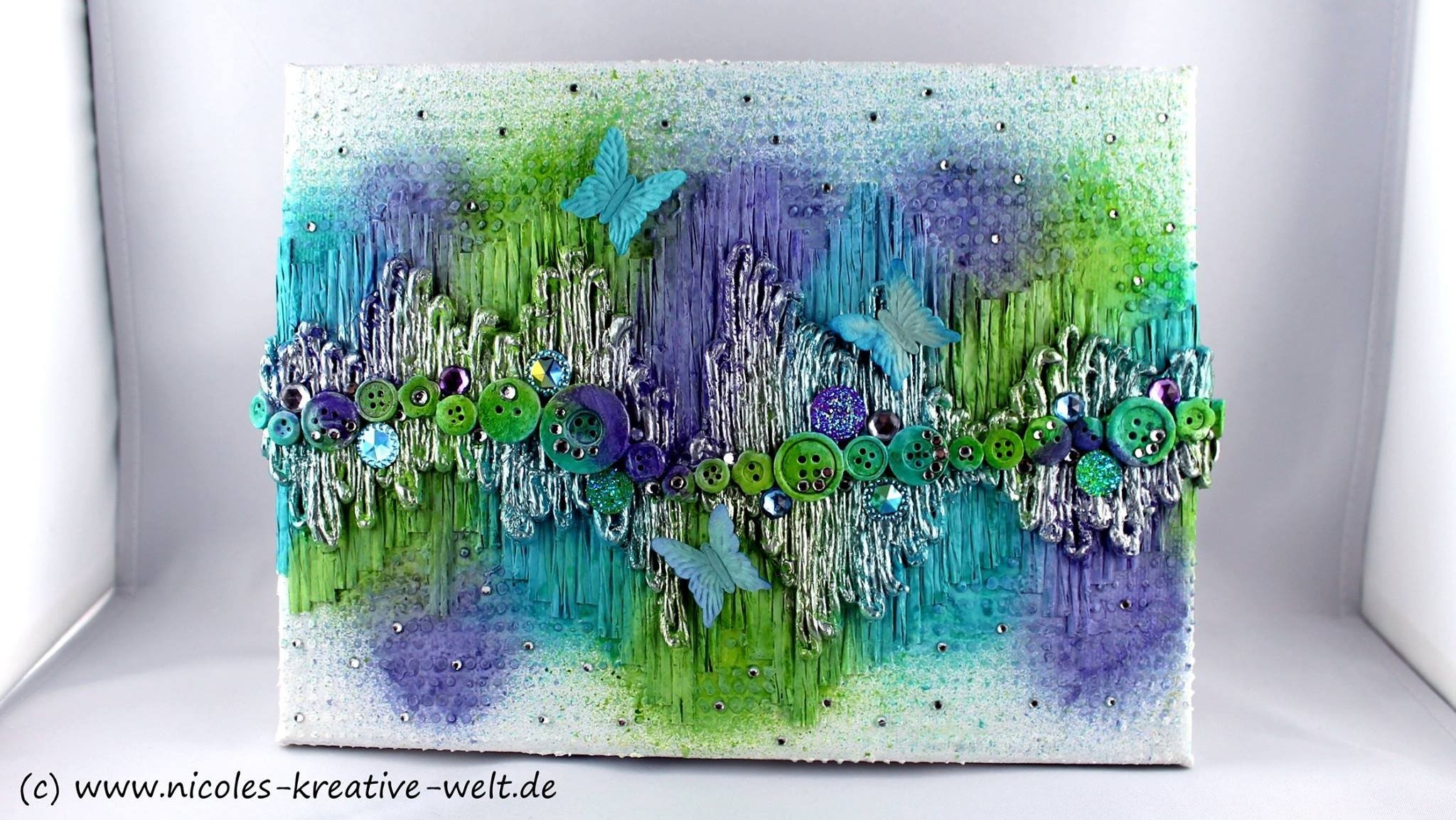 [Watch me Craft #3] Mixed Media Canvas "up & down" |HD|