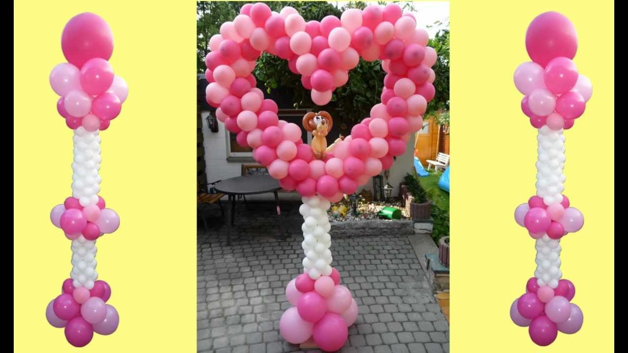 Ballondekoration, balloon lionheart, Ballon Löwenherz, balloon decoration, lion heart, Löwe Herz