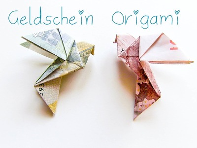 DIY Geldschein Origami Vogel - Geschenkidee