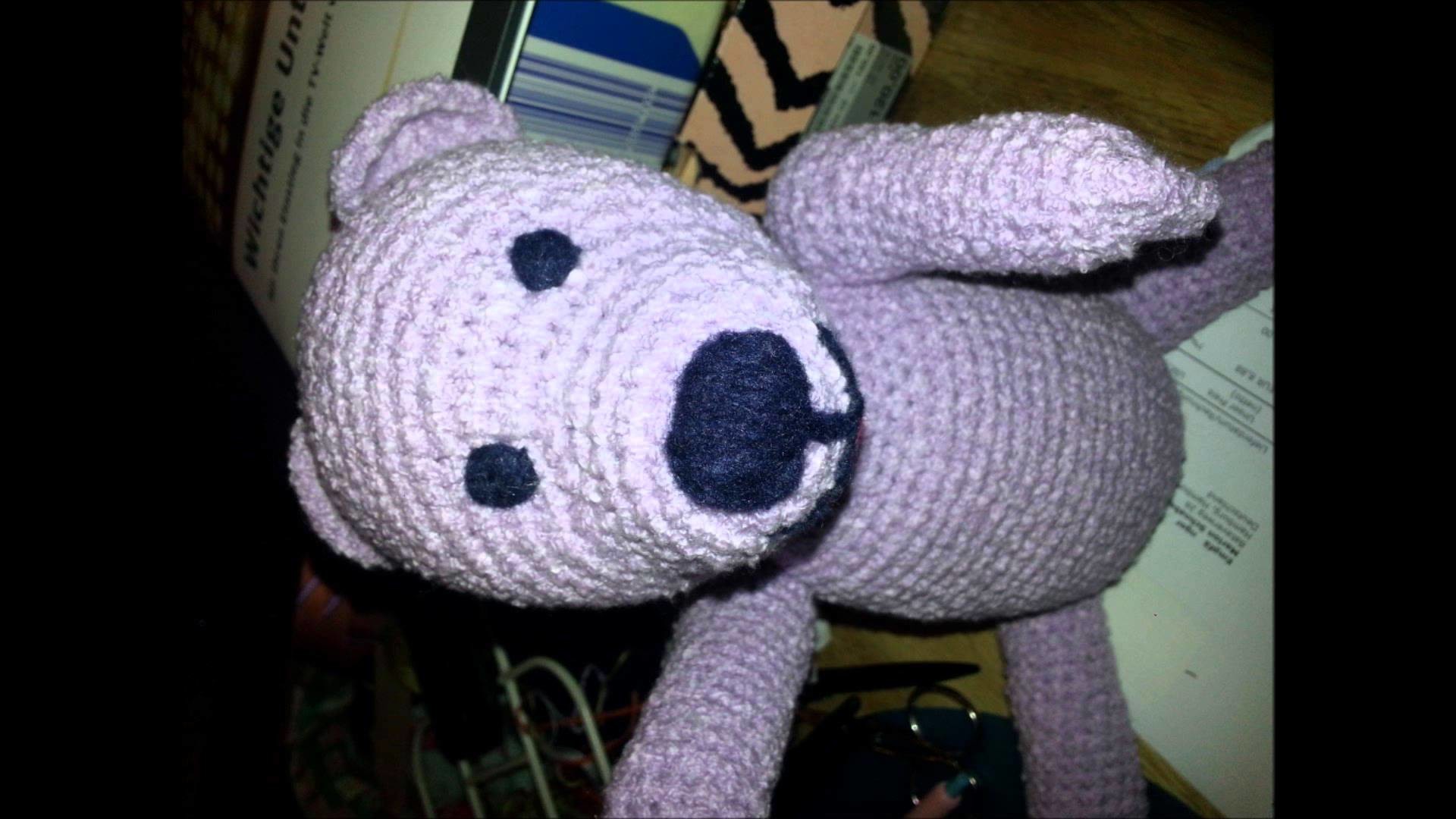 How to - Crochet a teddy - the making - head, arms, legs