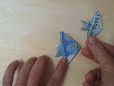 How to: Fisch aus Geld falten - Anleitung für Geld Geschenk zum Fisch falten - Origami Technik