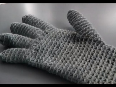 Linkshänder Anleitung - Handschuhe häkeln