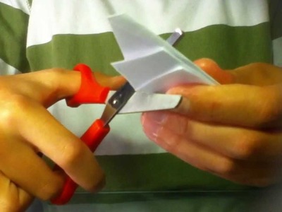 Origami Stern basteln. Pentagramm- Stern falten