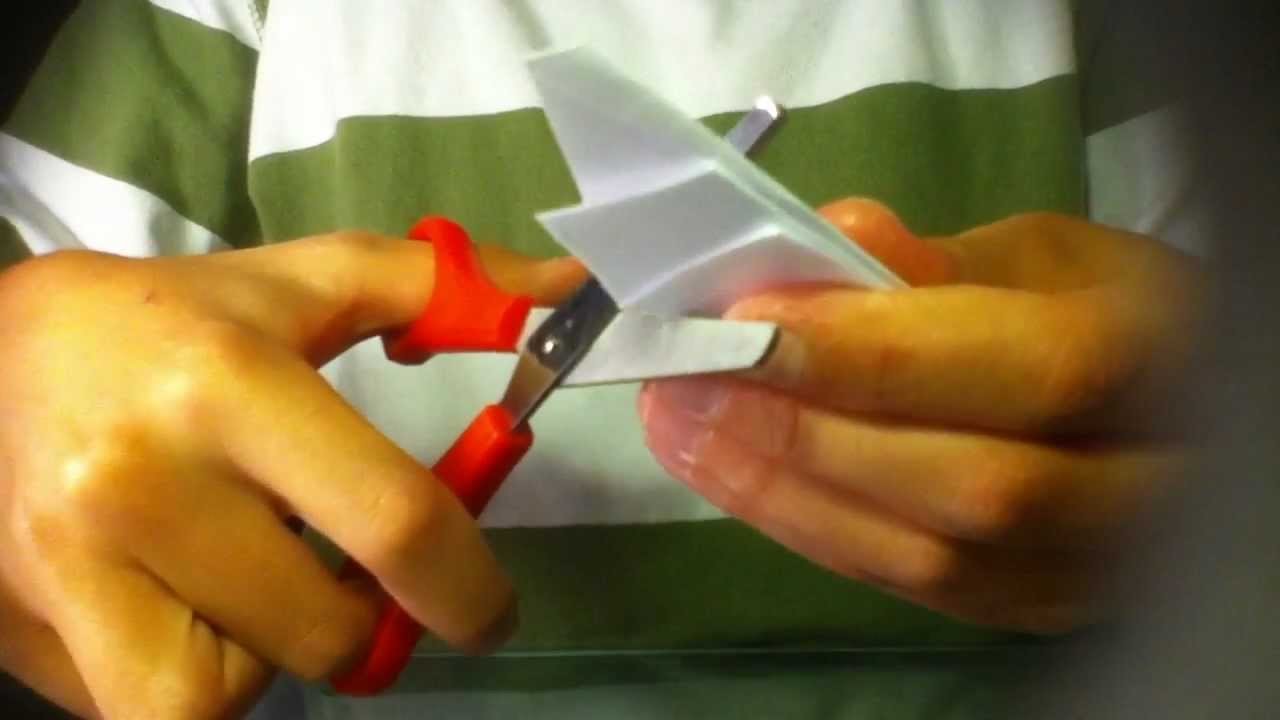 Origami Stern basteln. Pentagramm- Stern falten