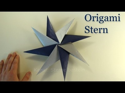 Origami Sterne basteln - 3D Weihnachtssterne basteln mit Papier