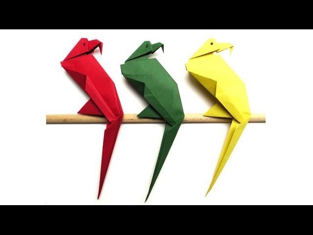 Origami Tiere falten - #05 Papagei (parrot)