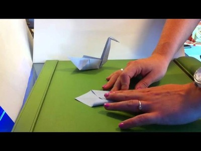 Origami Vogel falten. Papier Vogel falten - Origami Anleitung