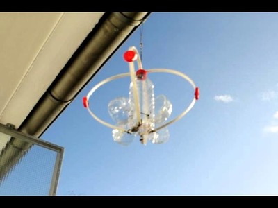 Rotating plastic bottle Whirligig Plastikflasche Recycling
