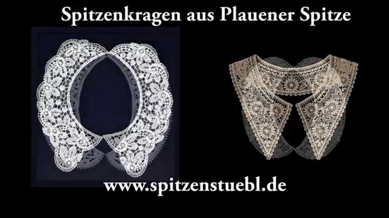 Spitzenkragen Kragenspitzen Bubikragen Baumwolle aus Plauener Spitze