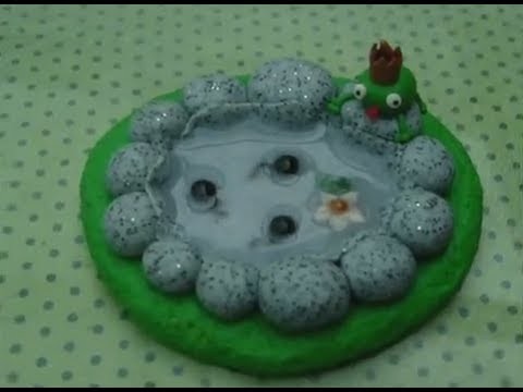 [Tutorial] Frog Pond (Polymer Clay.Fimo)