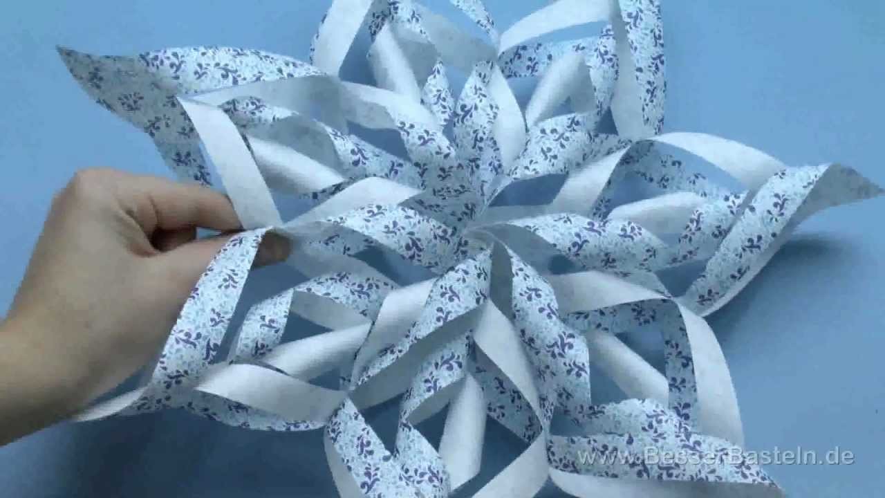 Weihnachtsstern basteln - einfaches Last-Minute-Geschenk (paper star)