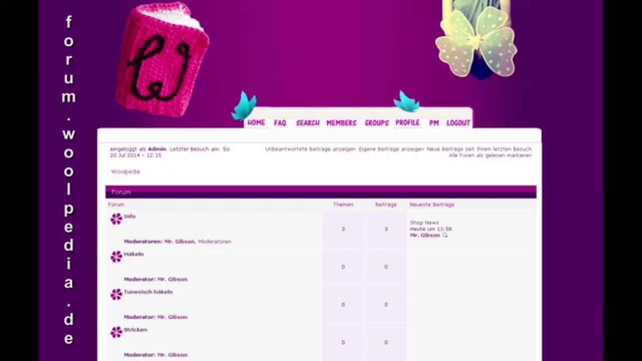 Woolpedia Forum Eröffnung