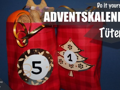 Adventskalender Tüten Basteln. Advent Bags Crafts