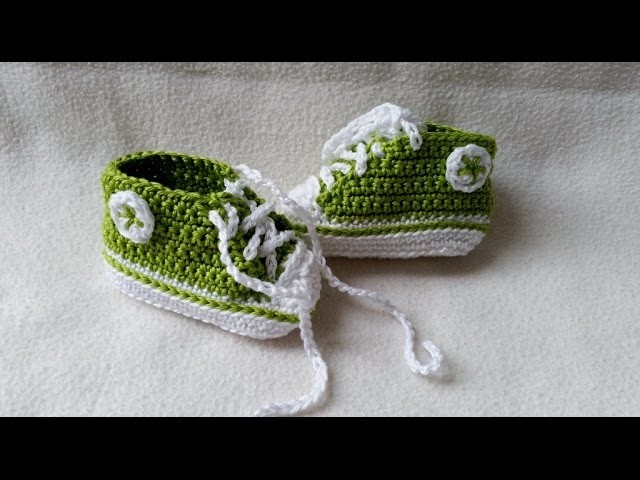 Babyschuhe häkeln – Turnschuhe – Sneakers - Teil 1 - Sohle by BerlinCrochet
