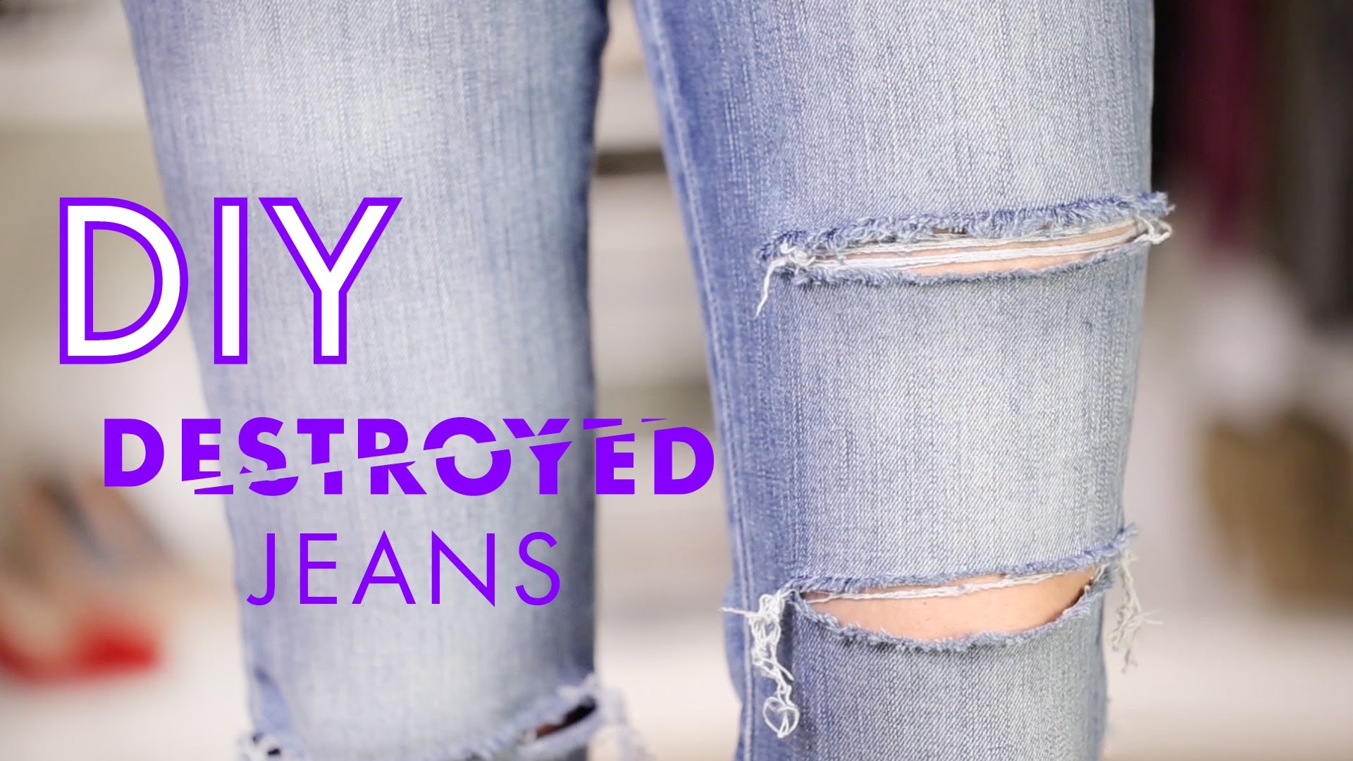 DIY Destroyed Jeans ♥ Do-It-Yourself Tutorial ♥ How To Wear STYLIGHT
