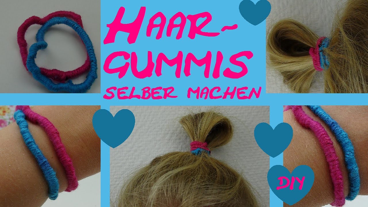 DIY Haarband Haargummi selber machen Anleitung Tutorial How-to