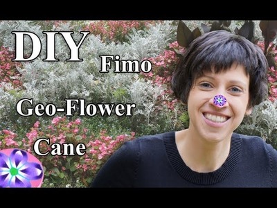 FIMO (Cane) Geometrische Blume: Polymer Clay Flower - Tutorial [HD.DE] (EN-Sub)