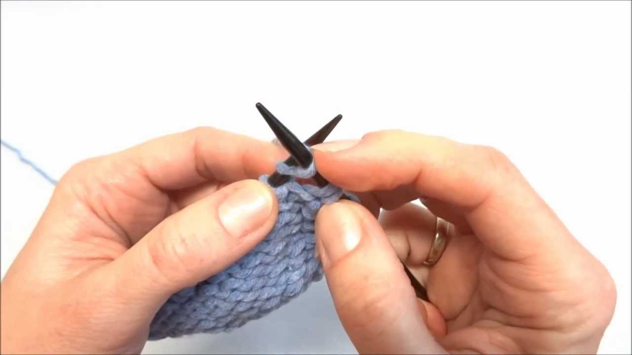 Linke Maschen stricken - Purl Stitch - Stricken lernen Learn how to knit