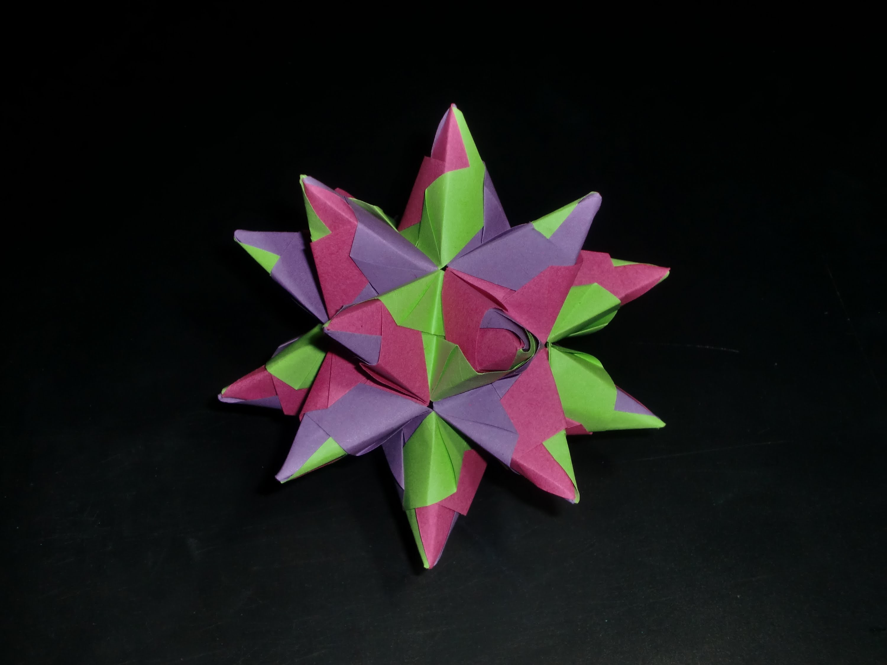 Origami Bascettastar - Tutorial [HD.deutsch]