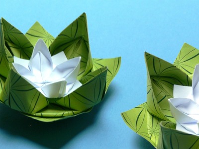 Origami Blumen falten - #02 Seerose
