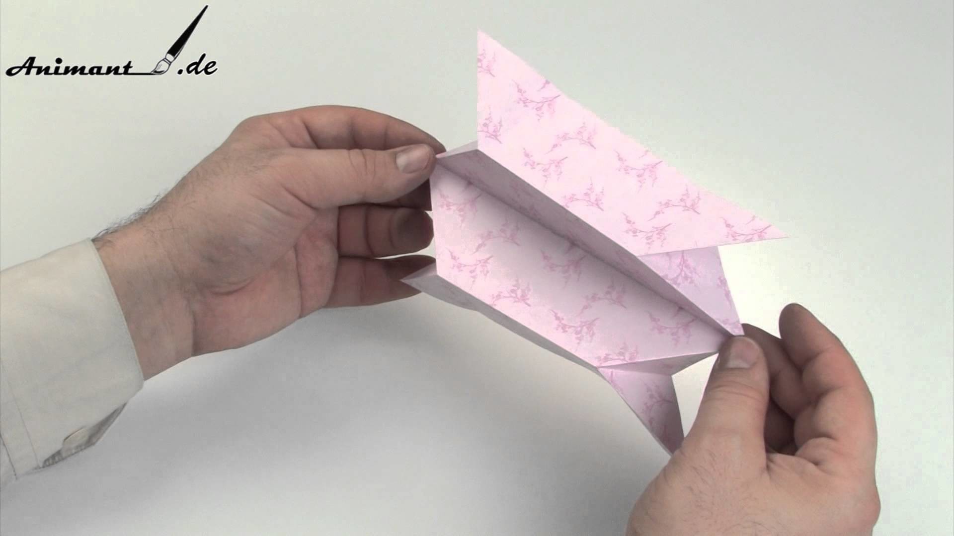 Origami-Figur "Schwein" richtig falten