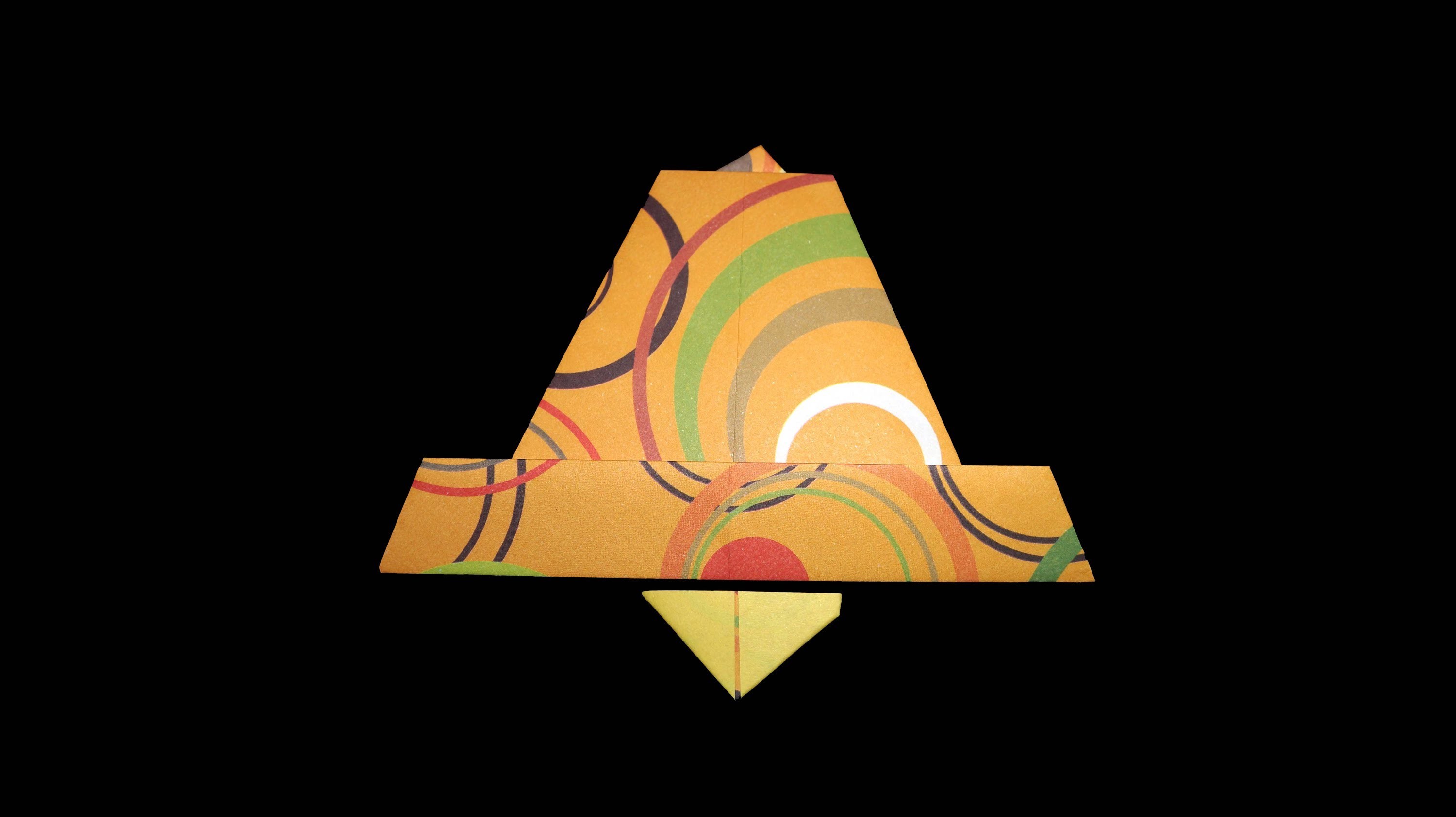 Origami Glocke: Golden Paper-Bell - Faltanleitung [HD.DE] (Live erklärt)