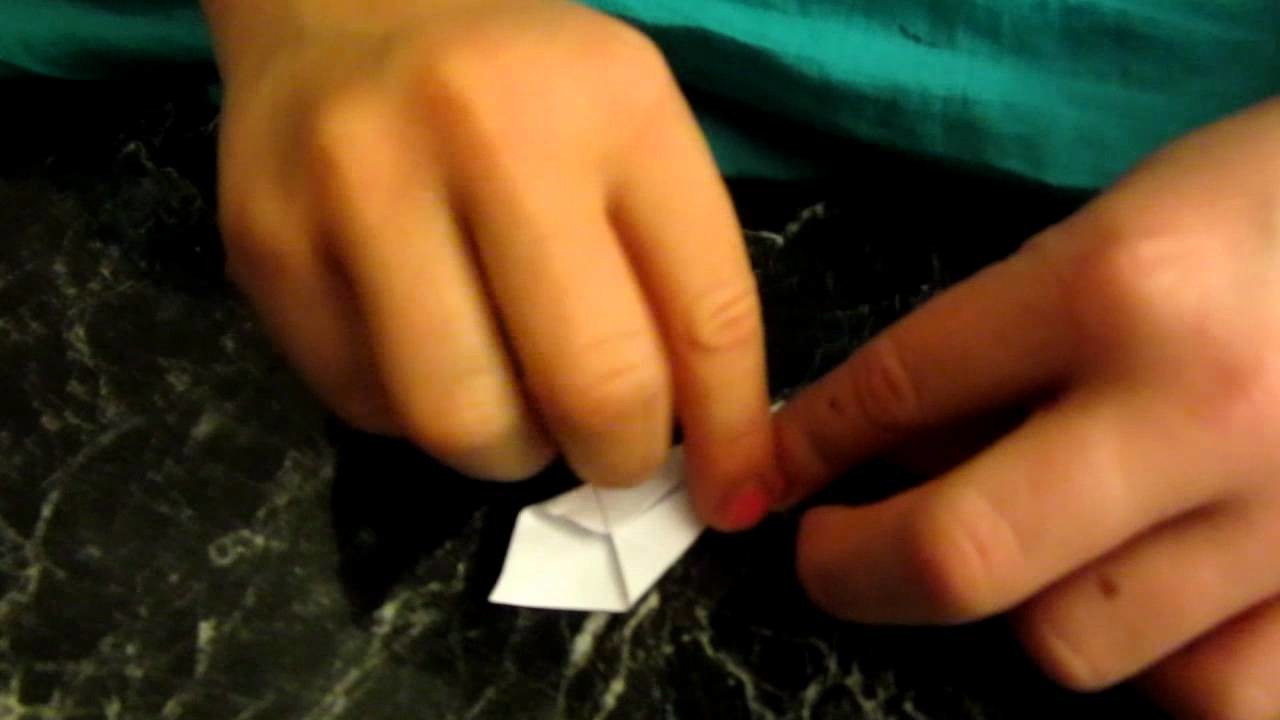 Origami Mini Baby Schwan- Schritt für Schritt- Origami Bastel Anleitung-