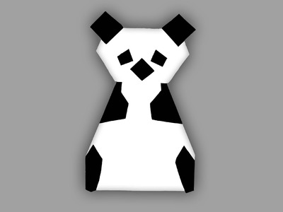Origami Panda Bär - Faltanleitung (Live erklärt)