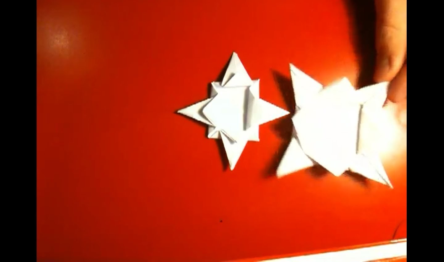 Origami Stern falten - Anleitung