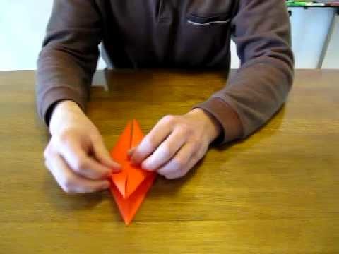 Origami -Wie falte ich einen Kranich-