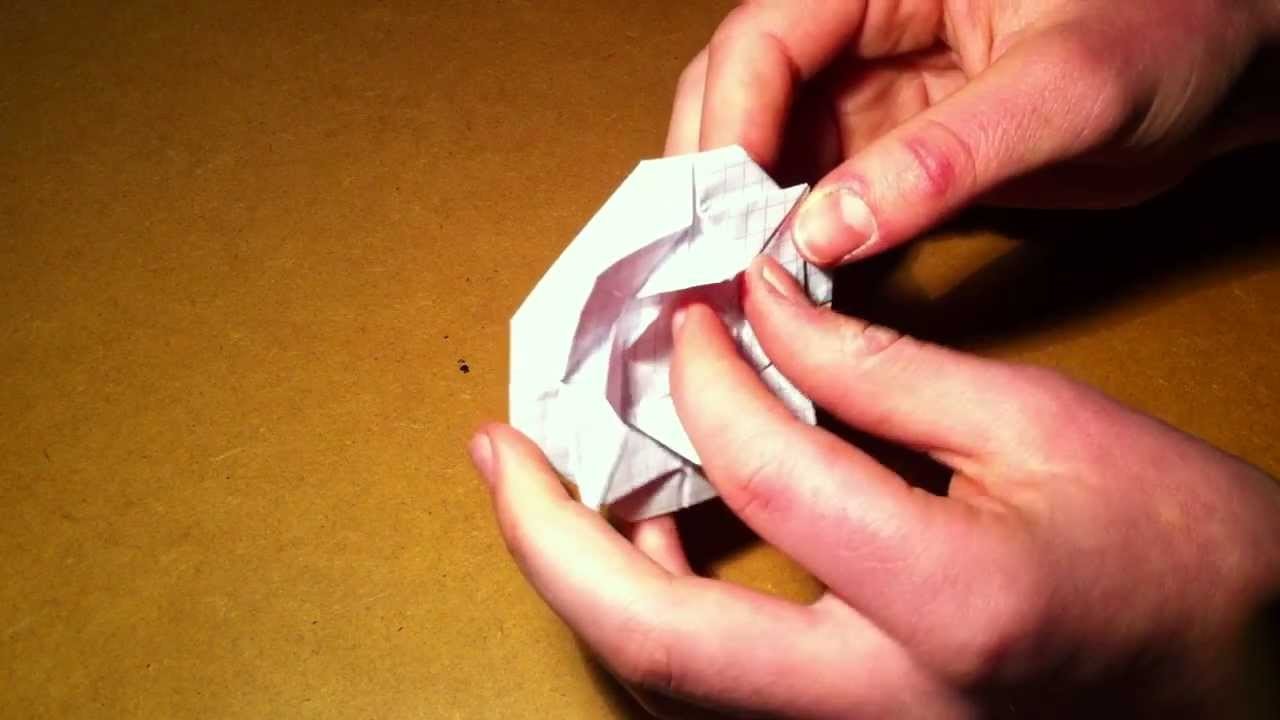 Papier Rose falten - eine Origami Anleitung