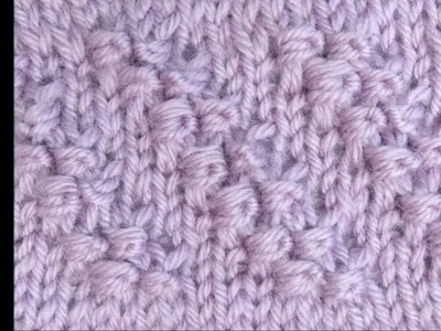 Strickmuster Diagonale Knoten mit Wickelmaschen - Knitting Diagonal Knots with Wrapped stitches 1