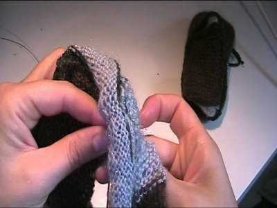 Wies´n Schühchen für den Buben stricken 4