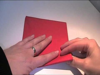 Anleitung - Serviette als Blume falten (Origami)